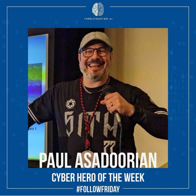 Cyber Hero Friday! Celebrating @securityweekly (Paul Asadoorian) founder of Paul’s Security Weekly & Stogie Geeks For over 19 years, he's united and educated the cybersecurity community Thank you Paul !