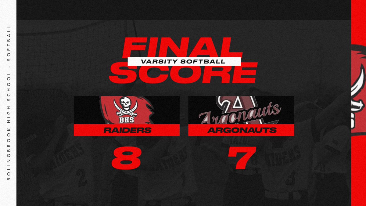 Raiders Win! Argo comes back to tie it in the 6th. Our no quit Raiders win it in the 7th. @EmmaKing_07 gets the W with 6Ks. King as went 2-3. @diamondayanaaa 2-4 with a go ahead triple in the 7th. @KarinaChoi01 3-4 with 5-SB! @CawthonKaleigh and Mercy had multi RBIs @BHSRaiders