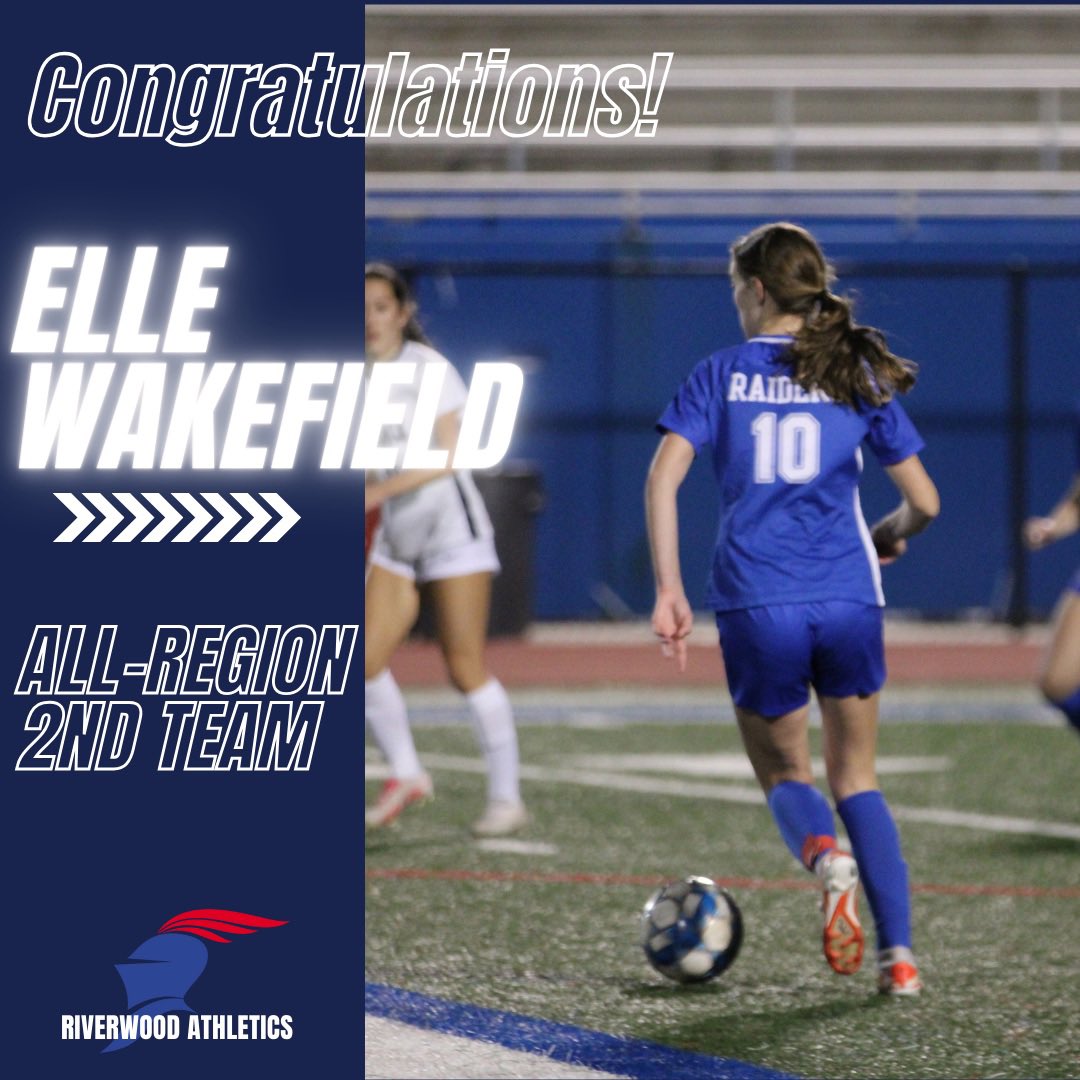 Five Raiders earned All-Region Girls Soccer honors this season. Congratulations to these two student-athletes who received All-Region 2nd Team recognition. 🔹Evelyn Martin 🔹Elle Wakefield @MadisonFletch