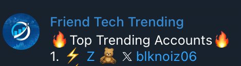 Friend Tech Trending tweet media