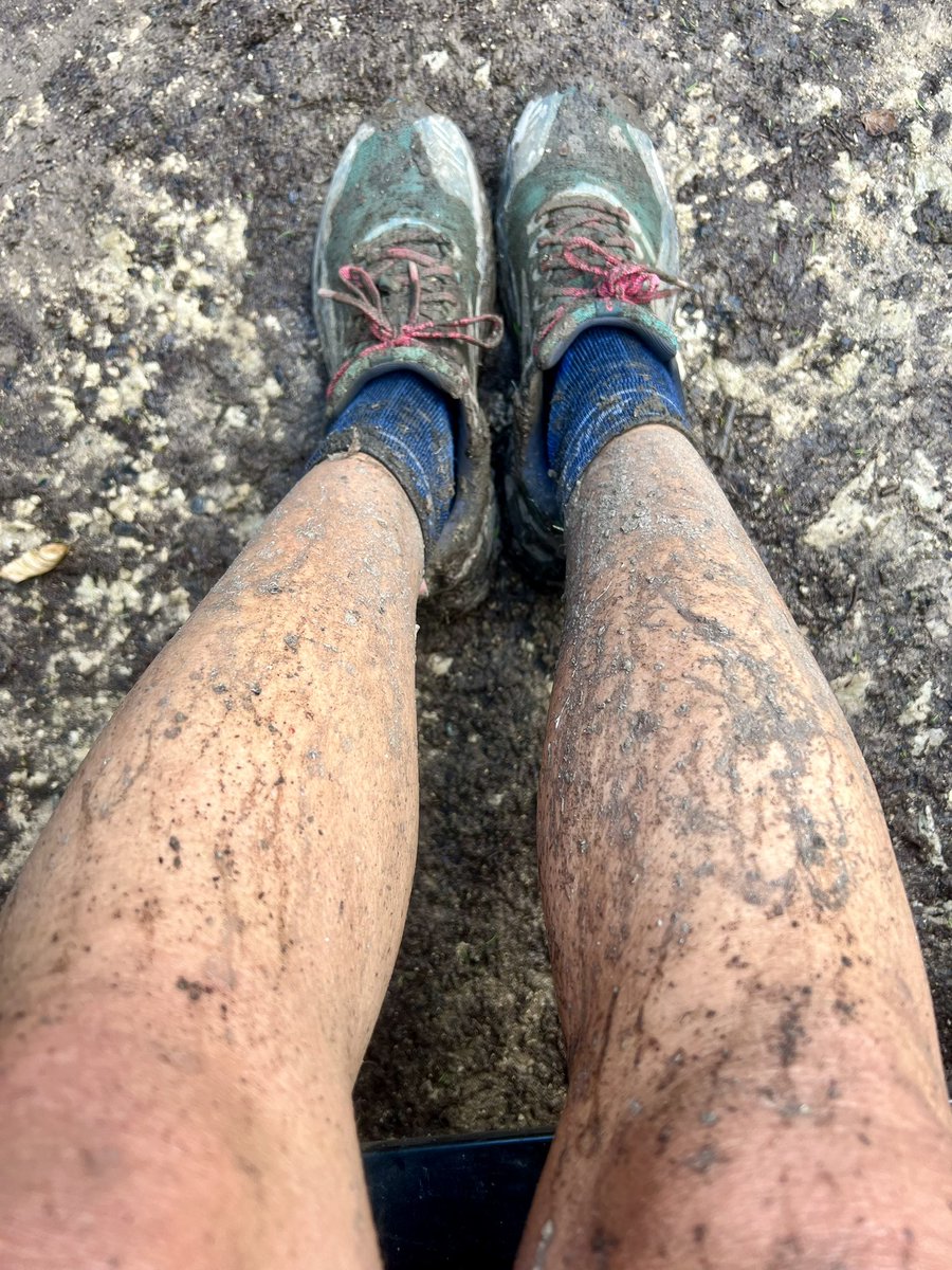 Good Friday 🏃‍♀️ 18 miles of mud and hills. Brutal. @LondonMarathon