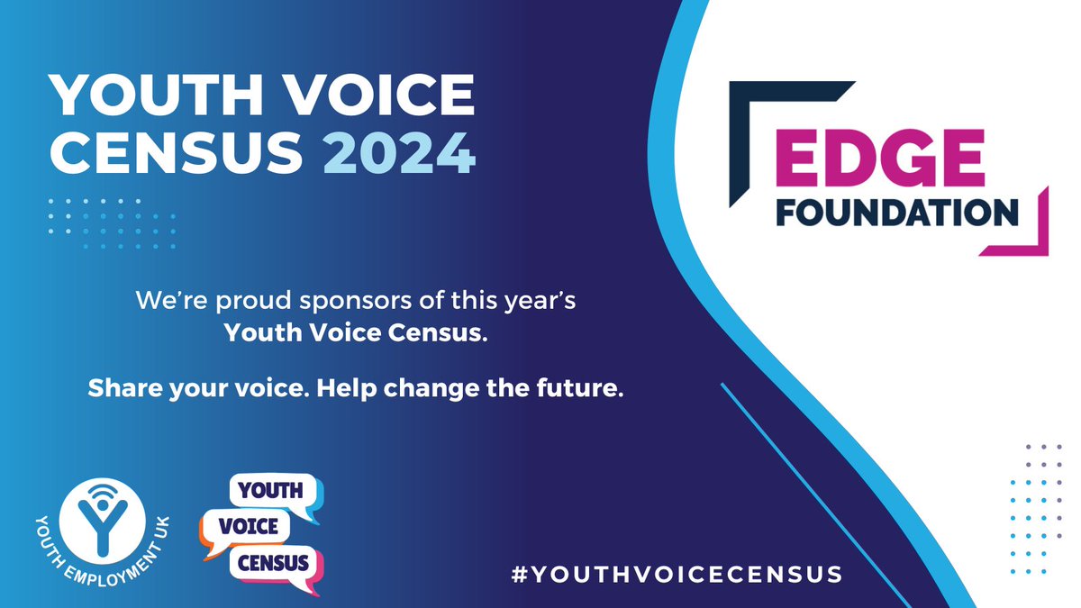 The @YEUK2012 Youth Voice Census survey is now open to 11-30 year olds across the UK! Let us know what you think about life, study and work where you live and get your voice heard by people who can make change: eu1.hubs.ly/H0872dD0 #youthvoicecensus