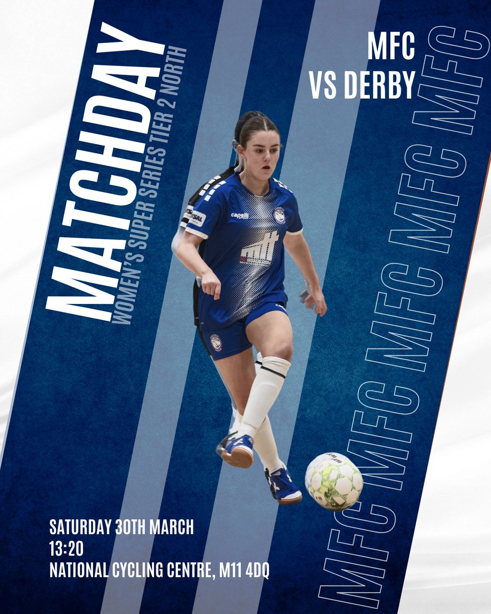 FANFS: If it's Easter futsal you're looking for then join us tomorrow @N_CyclingCentre as we take on @derby_futsal Should be an egg-cell-ent match up! 😉 #WeAreMFC #Manchester