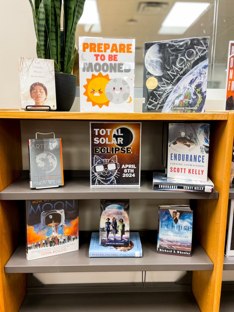 The library is Solar Eclipse Ready! #tstl