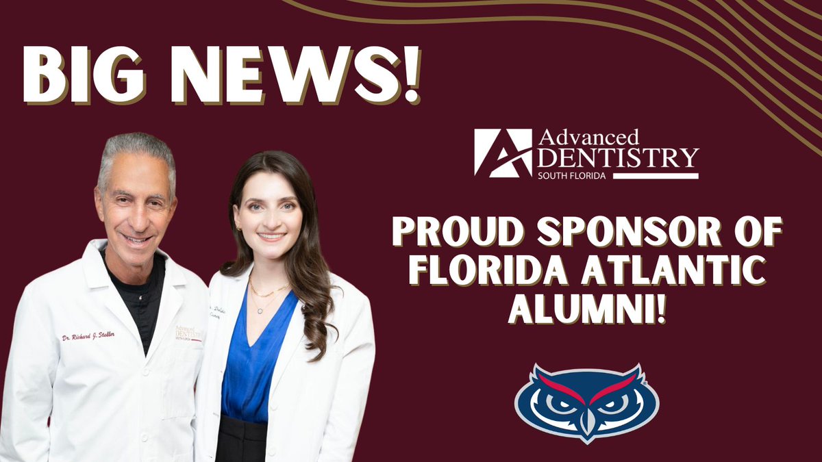 We're excited to share some fantastic news: Advanced Dentistry South Florida is joining forces with FAU Alumni! This collaboration marks over two decades of support for the university and its graduates. For more information about ADSF, visit ad-sf.com/offer/faualumni #ad