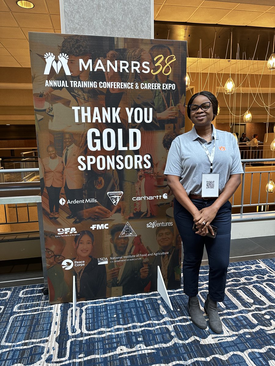 Last week, I attended the 38th Annual <a href="/NationalMANRRS/">MANRRS</a>  Conference and Career Expo as #MANRRS38 #GoldScholar. I had the opportunity to present my research,got positive feedbacks on the research. Highlights was workshops, networking. Thanks to our sponsors.