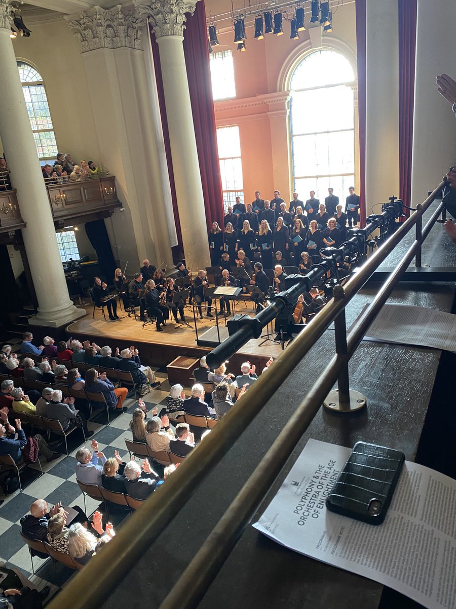 St John Passion today @StJohnsSmithSq powerful as always with @theoae. Stunning @polyphony_UK choir, James Gilchrist always outstanding as Evangelist- what an expressive expansive voice! Great acoustics for @iestyn_davies voice which soared softly. 👏👏👏