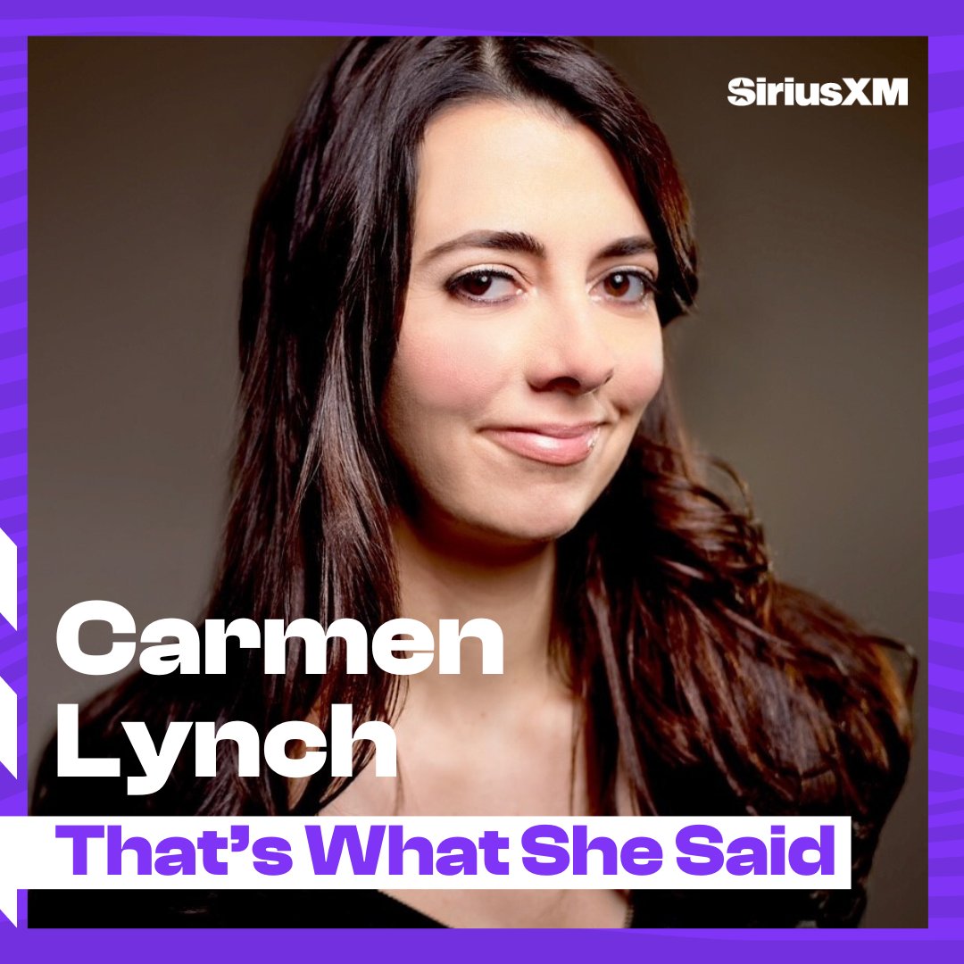 Comedy's tough enough when you only speak in one language, but @CarmenComedian performs in two! 🌟 Check out her conversation with @EGSumlin for That's What She Said at sxm.app.link/CarmenLynchX