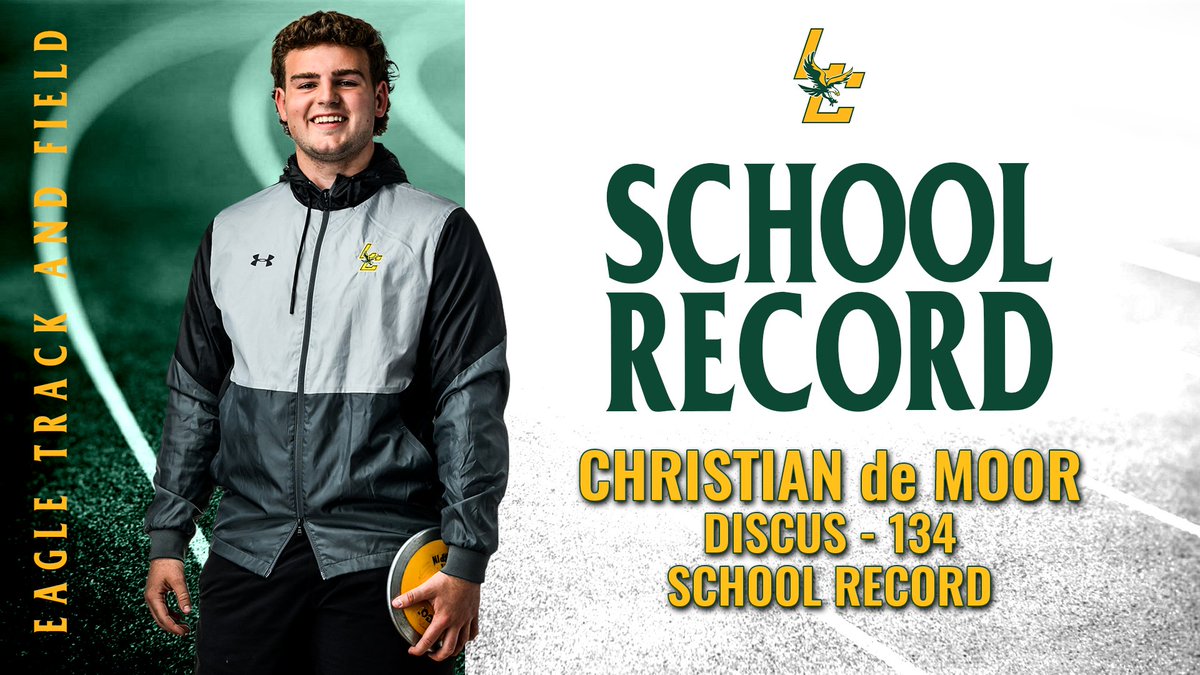 Congratulations to Christian de Moor on setting the new school record in Discus! The senior threw 134' at yesterday's Gunter Tiger Relays, earning a 2nd place finish!