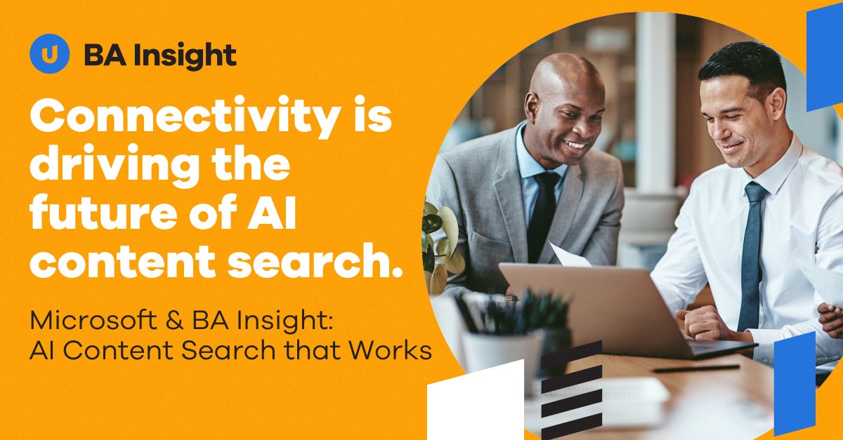 BA Insight’s #AIsearch technology adds value by making disparate information and data readily accessible to your workforce with a simple user interface to boost #employeeproductivity. bit.ly/3SxvWfp #UplandBAInsight #workforceproductivity #enterpriseserach #AIsearch #AI