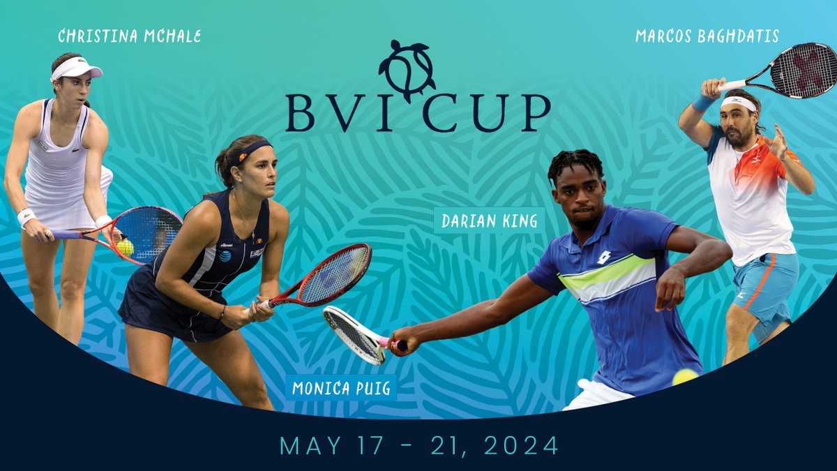 World-class tennis stars <a href="/MonicaAce93/">Monica Puig</a> , <a href="/marcosbaghdatis/">Marcos Baghdatis</a>, <a href="/ChristinaMcHale/">Christina McHale</a>, and <a href="/darianking20/">Darian King</a> have committed to participate in the inaugural @bvi_cup hosted by #Rosewood #LittleDixBay. 👏🎾🎉Watch  them on court, and hang out with them off court! bit.ly/3TBDgqR