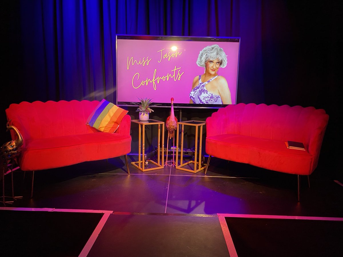 The set for my interview later with Miss Jason 🤩