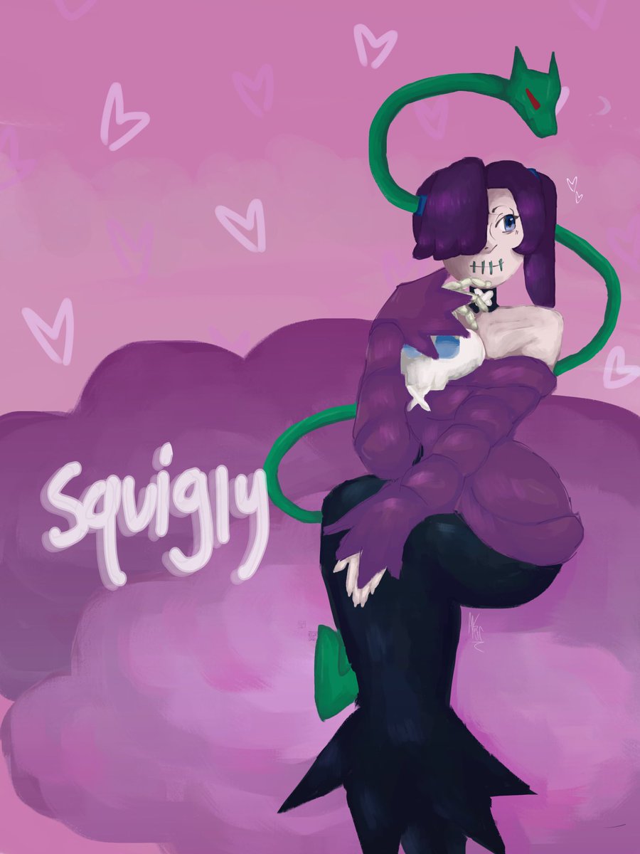 Lumini0's tweet photo. Squigly (Love Crafted) #Skullgirls #Squigly https://t.co/DpMTg1yF08