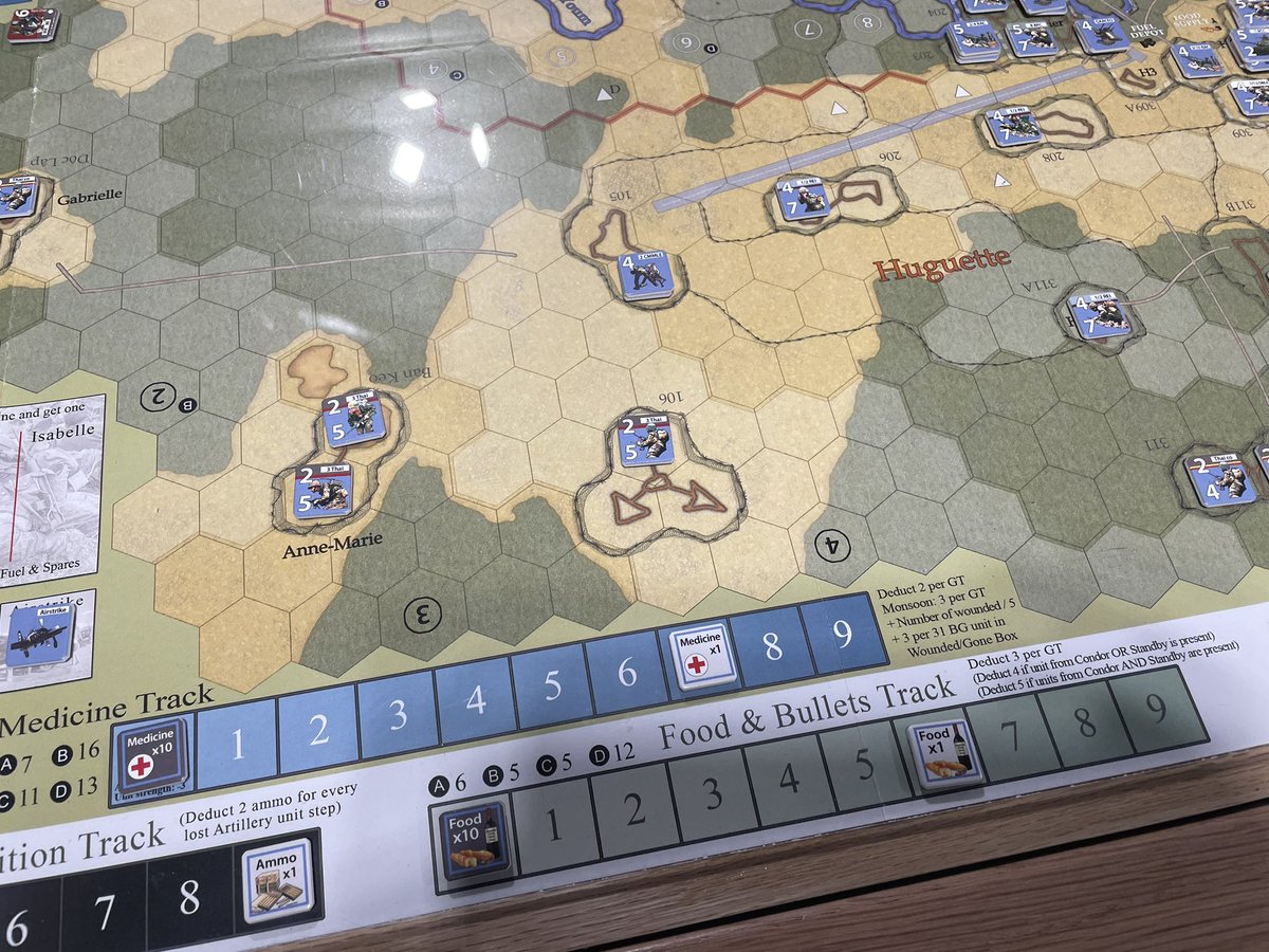 playersaidblog's tweet photo. All setup to play Dien Bien Phu from @LegionWargames We have heard that this is @KimKanger’s finest work! Let’s dig in and find out! https://t.co/zoMII4Pzad