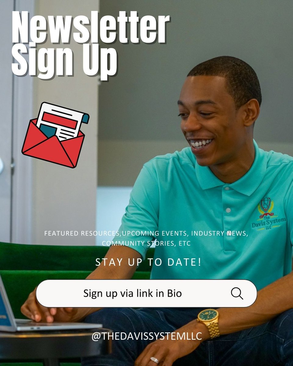 When you sign up for our monthly newsletter, you're not just joining a mailing list. You’re stepping right into the forefront of our mission, where staying connected, informed, and inspired is what we're all about. --> thedavissystem.com