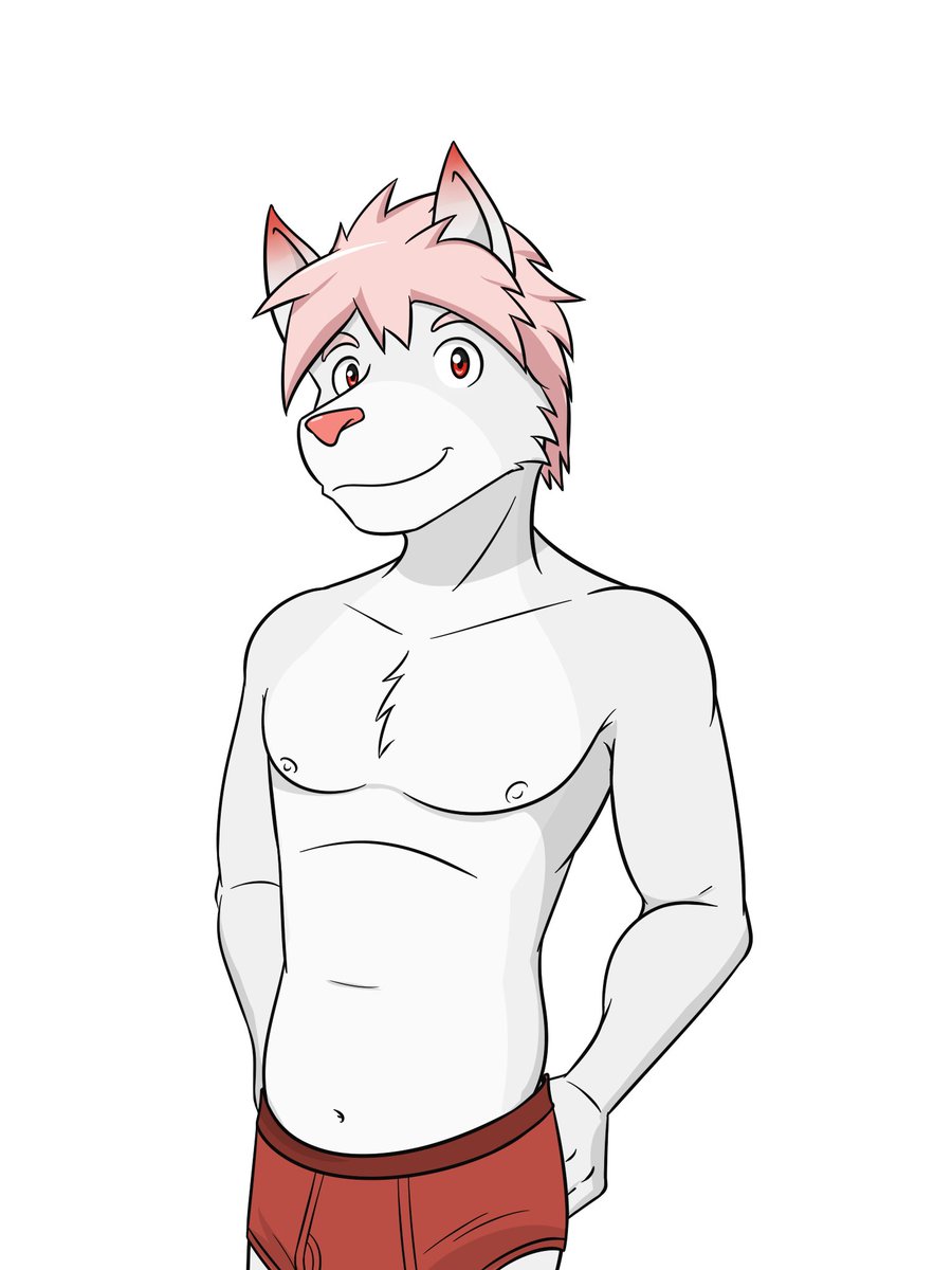 I've been replaying Morenatsu (furry VN), and finally started reading the spiritual remake, Homecoming. I thought making Hiroyuki an arctic fox was a cute idea. Not a lot of art of him, so I did my own interpretation of him (he's got kitsune lineage).
