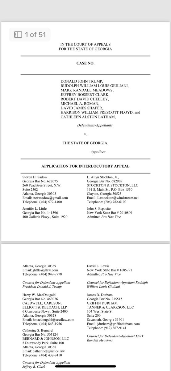 #breaking defense team in the Fulton election interference case formally asks GA appeals court to immediately review Judge McAfee’s disqualification ruling that allowed DA Fani Willis to remain on the case #gapol @11AliveNews