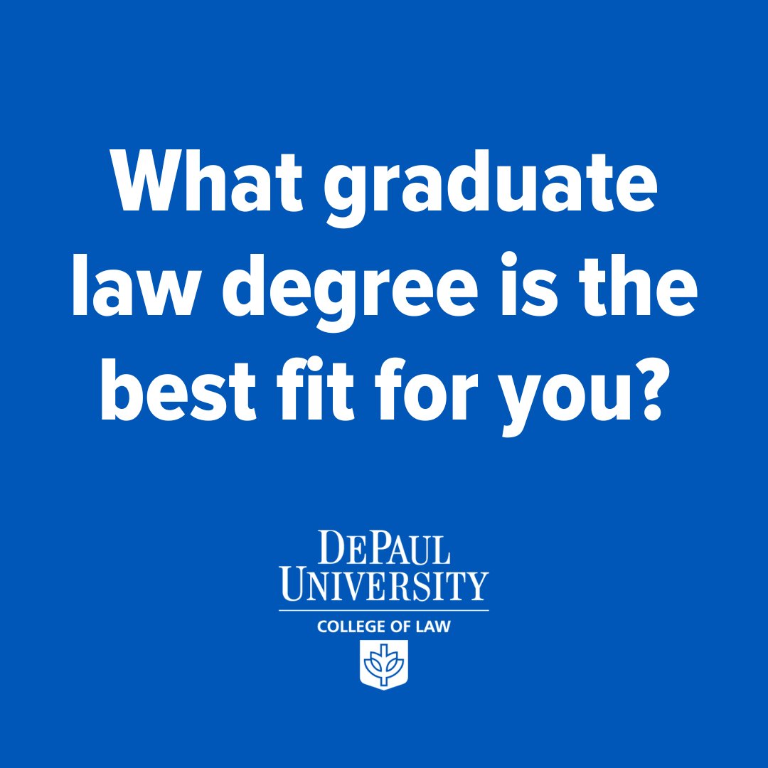 Thinking about pursuing a graduate law degree? Discover the unique features of a Master of Legal Studies, Master of Laws and Juris Doctor to understand which degree aligns best with your goals at the link below. bit.ly/3Kmdhk3