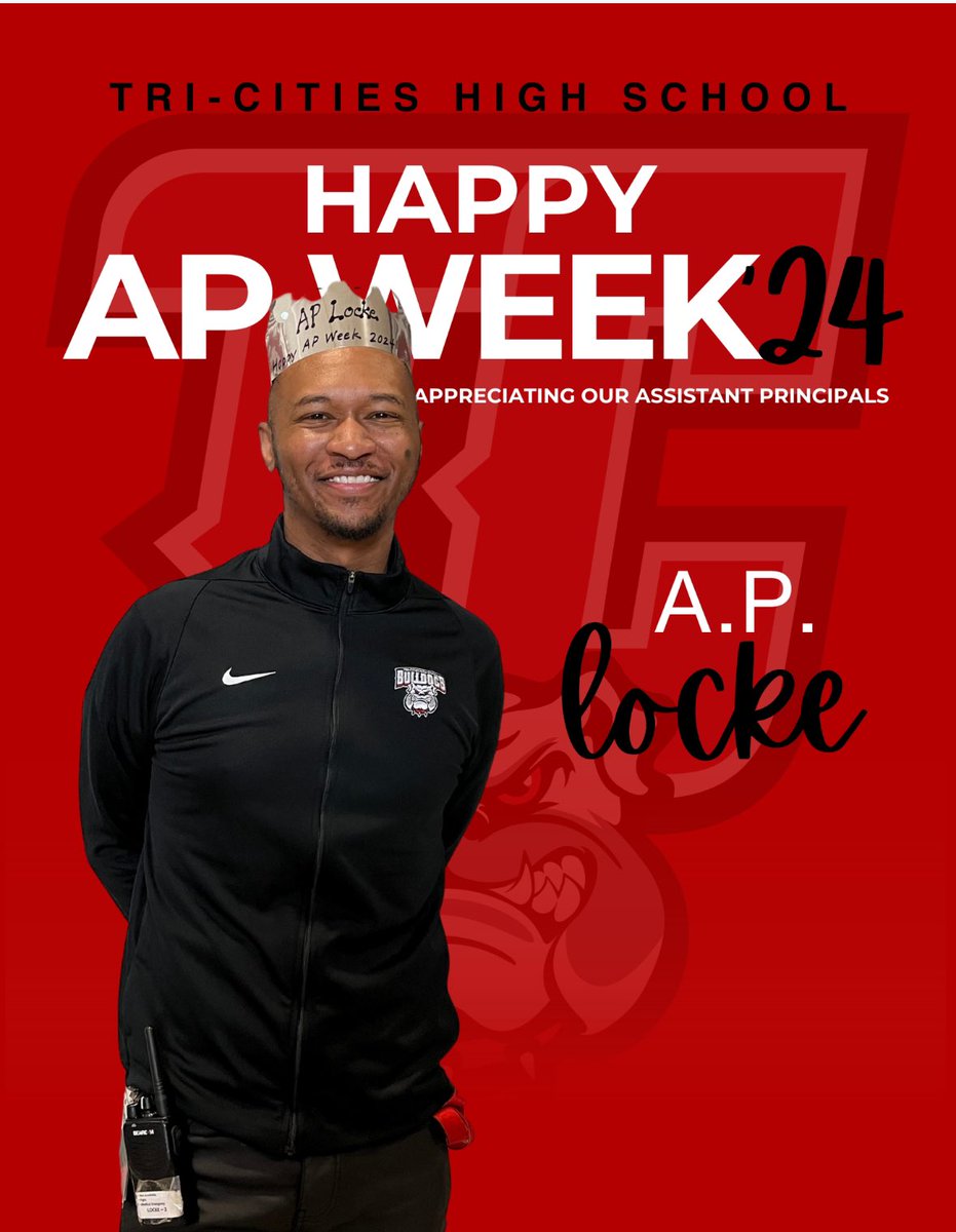 Kicking off our lead in to Assistant Principal’s Week celebrating Kevin Locke @educatorLocke and his contributions to Bulldog Nation! We ❤️ you! @DrTamaraCandis @FultonCoSchools