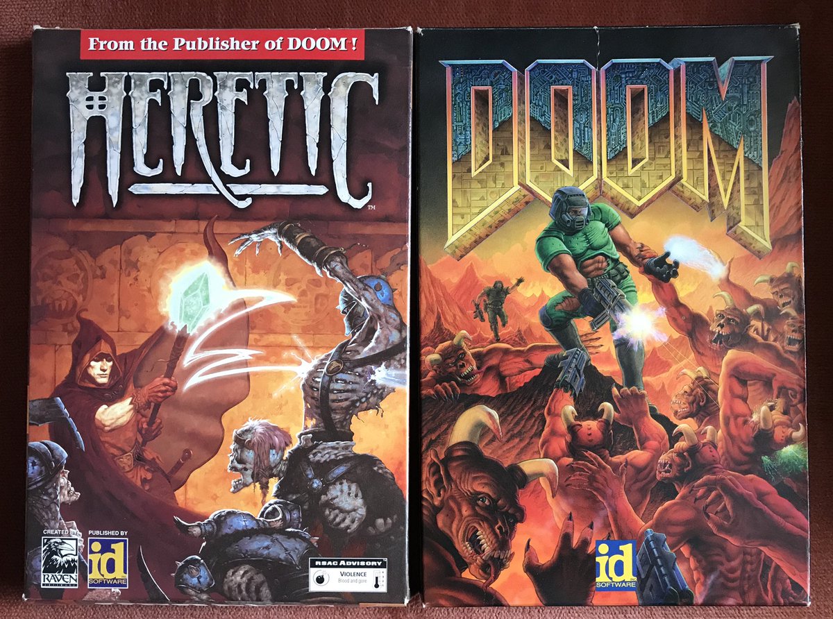 EvilSoftGames's tweet image. Four of my personal 10/10 #bigboxPCgames.

#PCgaming #DOSgaming #retrogaming 
- #Ultima #UltimaUnderworld 
- #Doom
- #Morrowind
- #MagicCarpet 
(5 would be #TieFighter there &amp;amp; 6 would be #Descent)