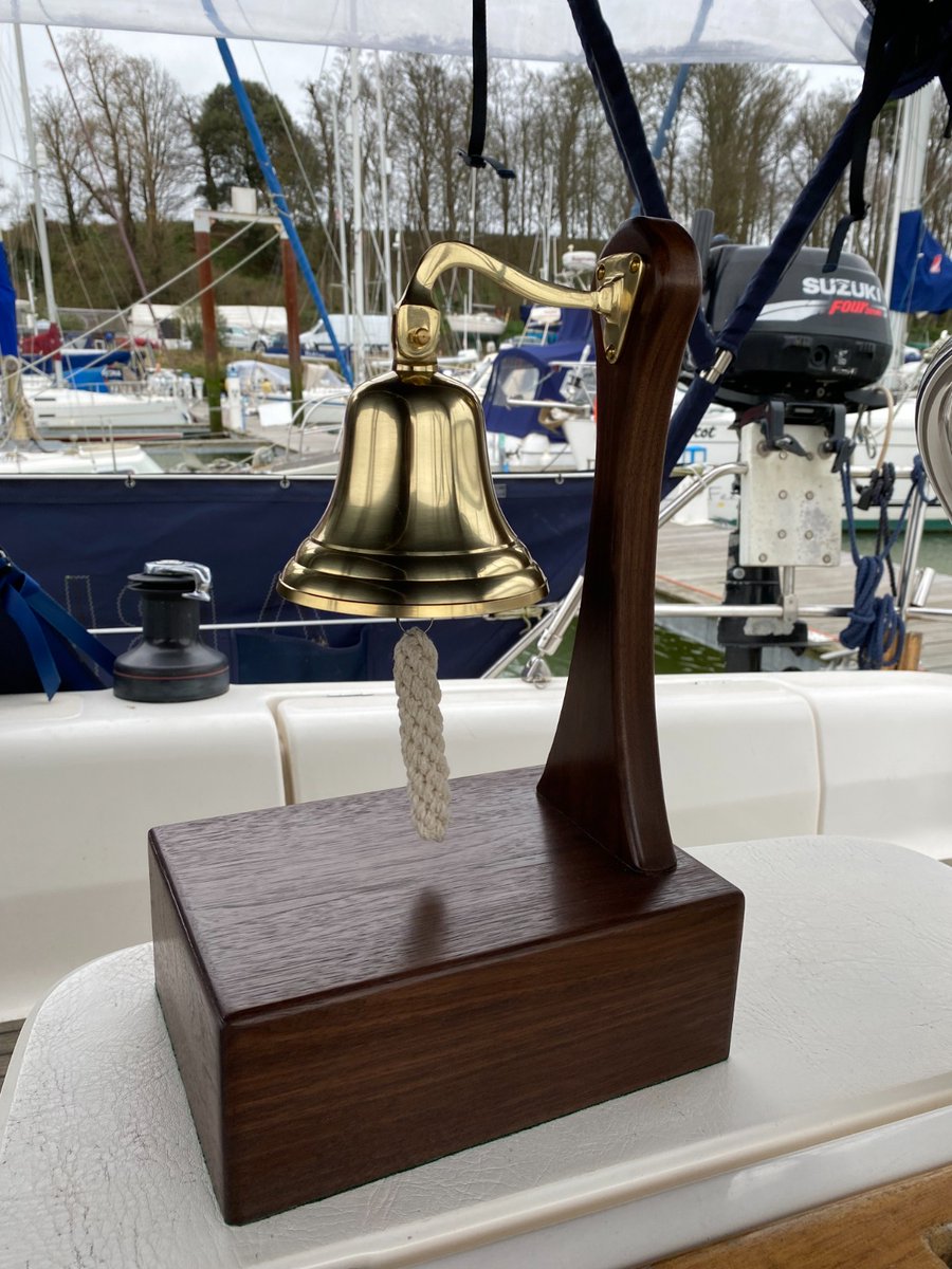 ukfiresailing's tweet photo. The New Committee have been working hard  and we have had some new trophies made and reassigned some old ones! Here are the 1st, 2nd and 3rd Overall Winners Trophies up for grabs this year! ⛵🥇🥈🥉
1st Place: Ships Bell, 2nd: Glass Decanter, 3rd: Brass Anchor!
#ukfsc #ukfsc2024 https://t.co/eokyCPFvjs