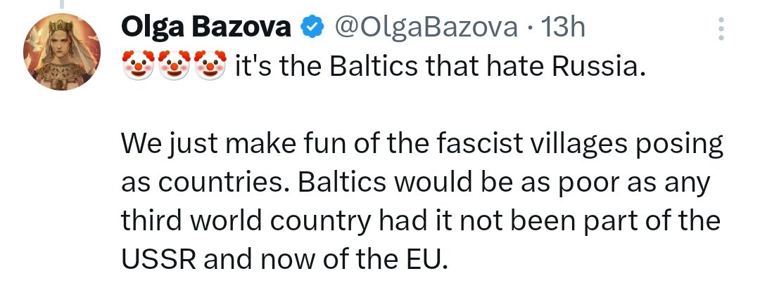 🇪🇪 GDP per capita 28,136 $
🇷🇺 GDP per capita 15,646 $
.
Bit@h, you basically a third world country🇷🇺🤡
.