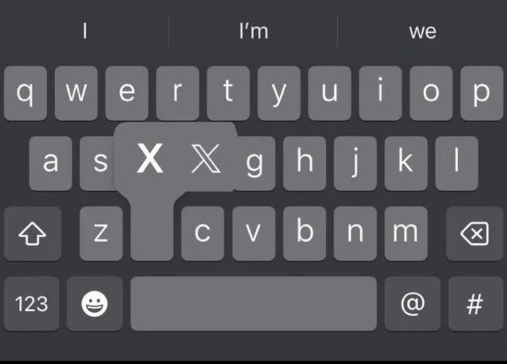 إذا كان هاتفك أصلي، فاضغط لفترة طويلة على الحرف "X" لنرى ما إذا كان 𝕏 سيظهر او لا