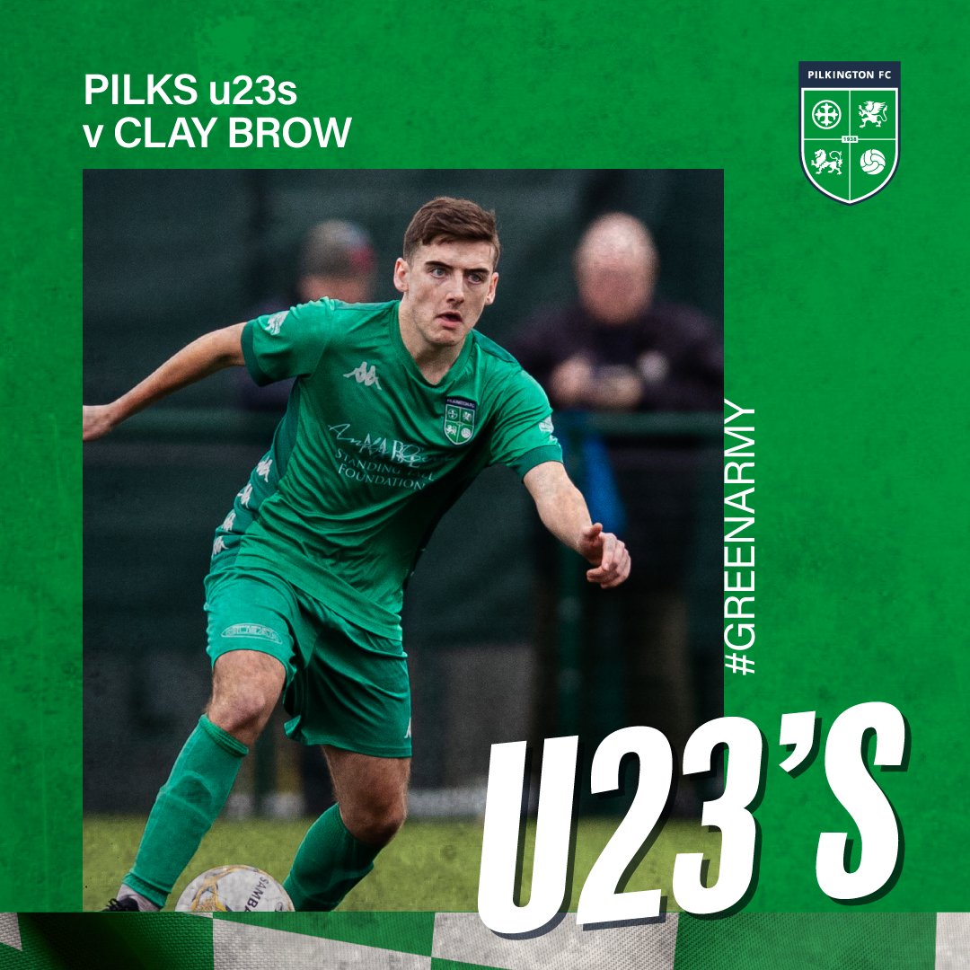 Beforehand we have a @CheshireFL top of the table clash between @PilkingtonU23 and @ClayBrowfc - Free entry for what is set to be a cracker of a game 💚