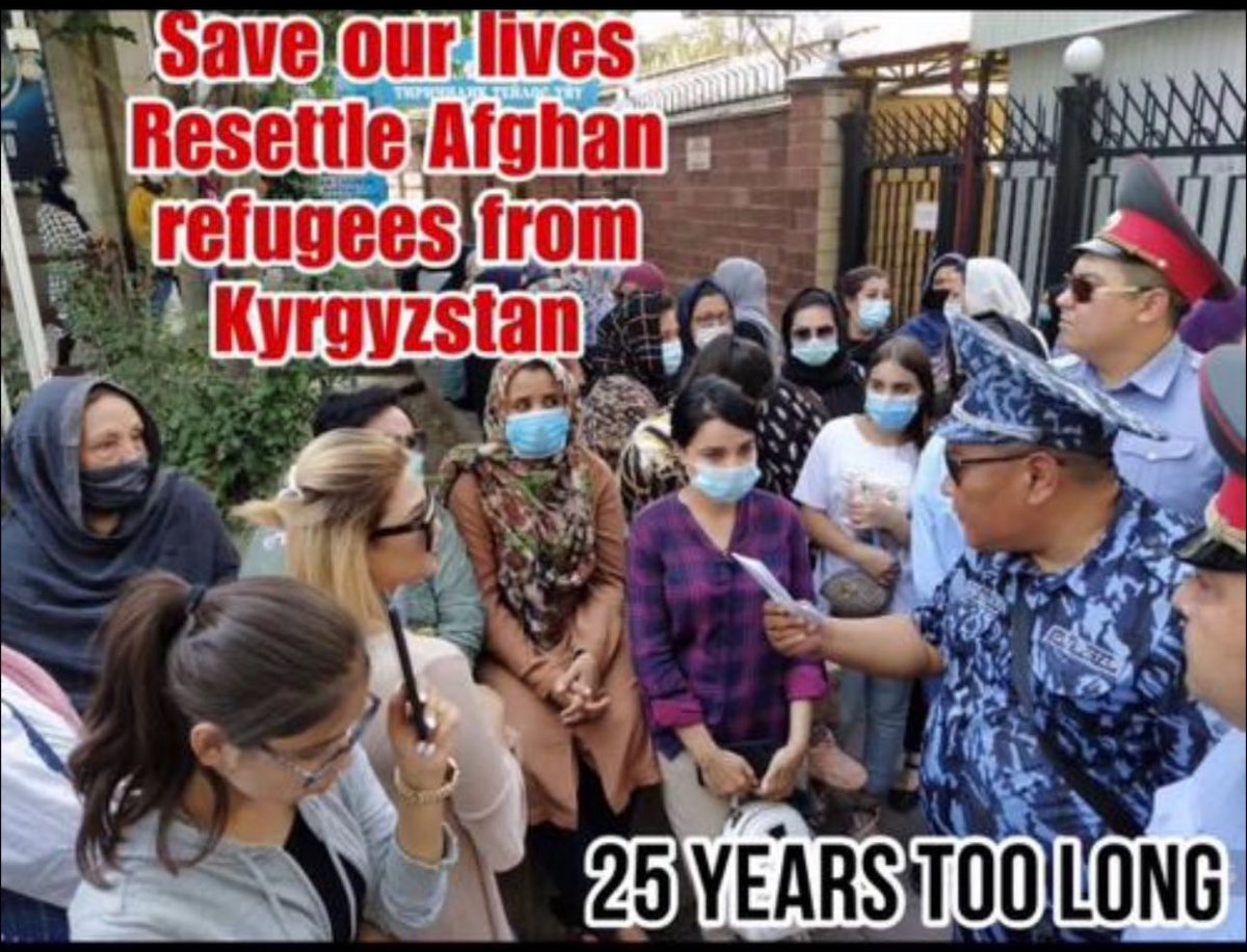 Please help Afghan refugees.. We are stuck in trouble in Kyrgyzstan. We are left behind. please take action we are in bad situations. We are also humans and refugees.We have rights to live in freedom please take care of us we need safety and protection. #ResettleAfghanRefugees