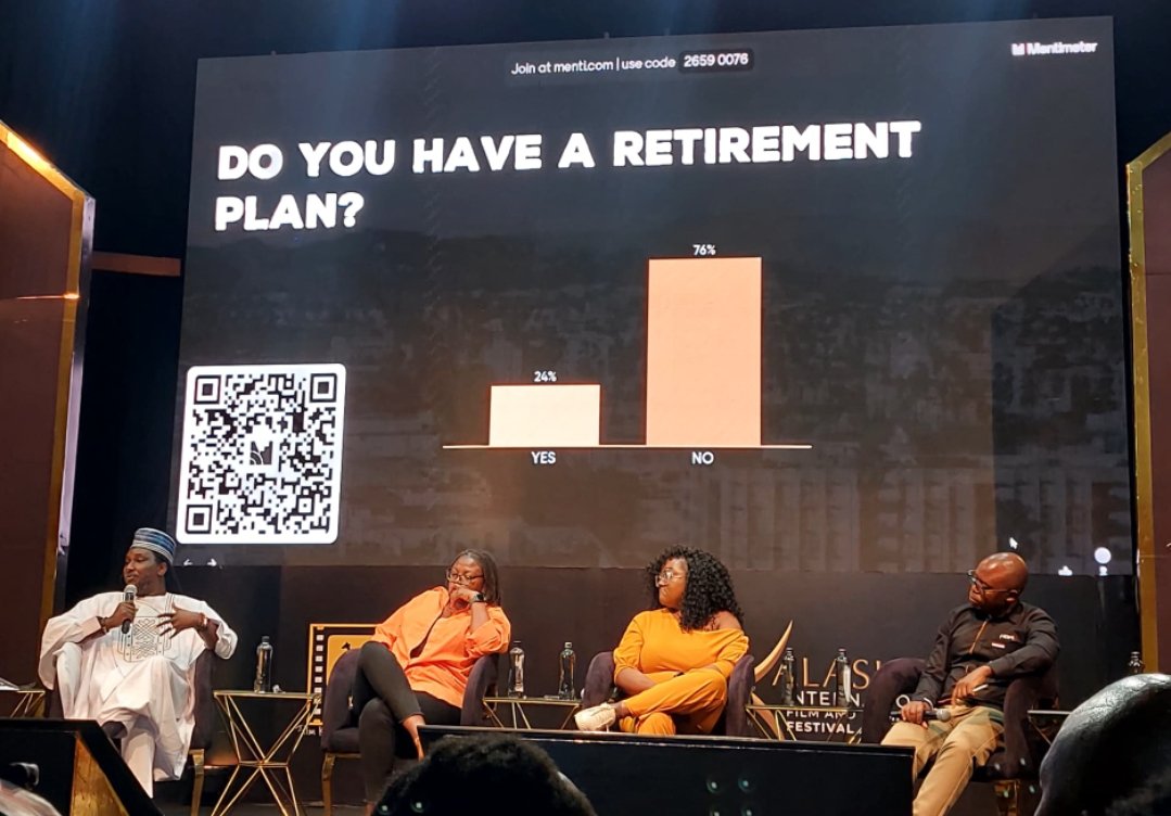 RBAKenya's tweet photo. Panelists today at the #kalashafilmfestival2024 where we delved into the topic of Retirement for #filmmakers. We agreed it is time for the film sector to embrace saving for retirement. Majority are not in any pension plan. @Philittv @kenyafilmcomm #JisortNaPension #askrba https://t.co/eMifAx9KSy