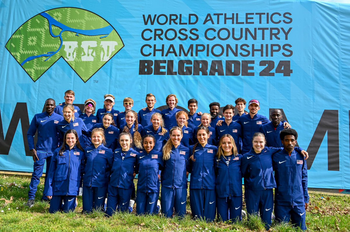 Team USA is 28 strong for Belgrade 24! 🏆🇺🇸 📸: @kmitchpa #WorldCrossCountry