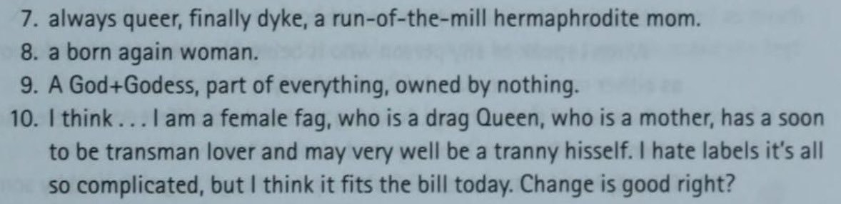 some of you would explode at how queer people in the 80s called themselves