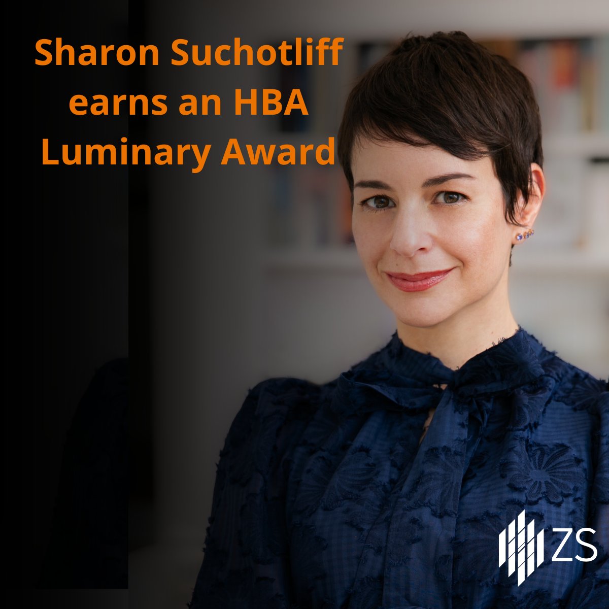 We are proud of the exceptional women at ZS who are improving health outcomes around the world. Read why the Healthcare Businesswomen’s Association (HBA) honored Sharon Suchotliff with a Luminary Award: bit.ly/43zqTjI #LifeatZS #womenatZS #HBAimpact