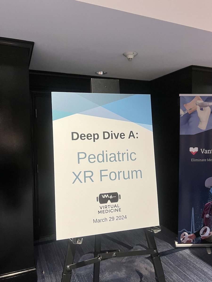 🧸 Dive into the world of pediatric #XR at #vMed24's Deep Dive A! Join Moderator @_The_Kate_D, along with panelists Jeff Gold, @khieftje, @henryxiangmd, and @AsherMarksMD, as they explore the latest advancements in pediatric healthcare through XR technology. 🏥👶 #PediatricHealth