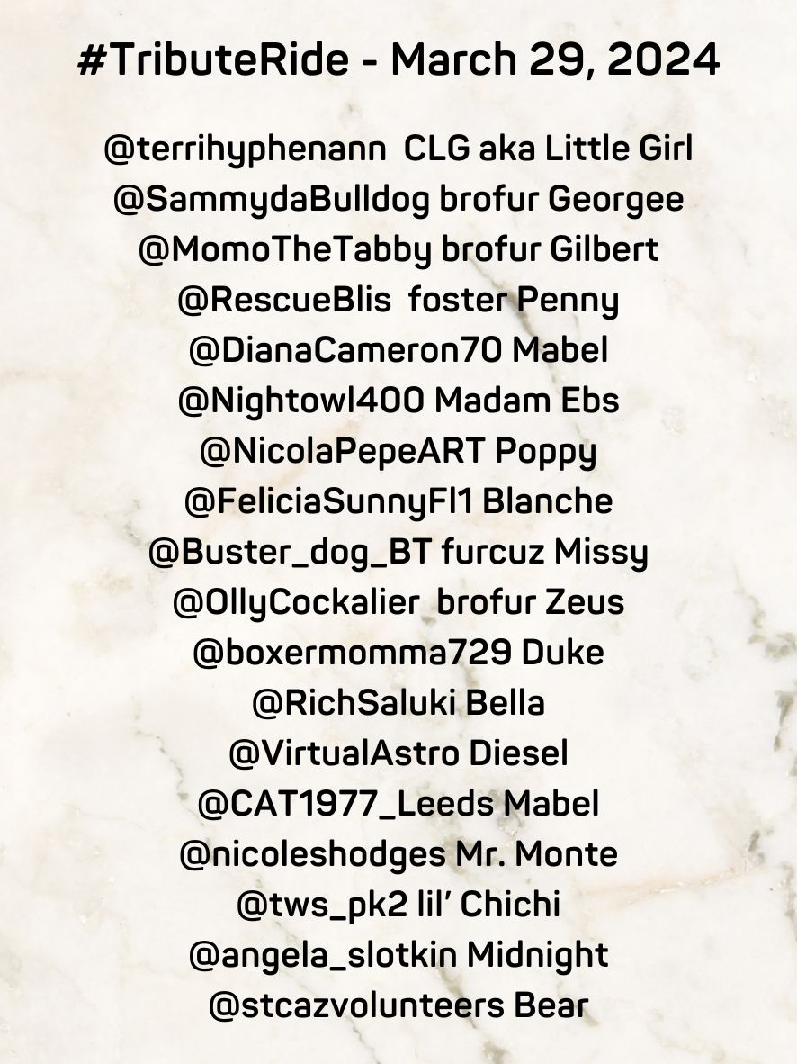 #TributeRide #BBOT #PA