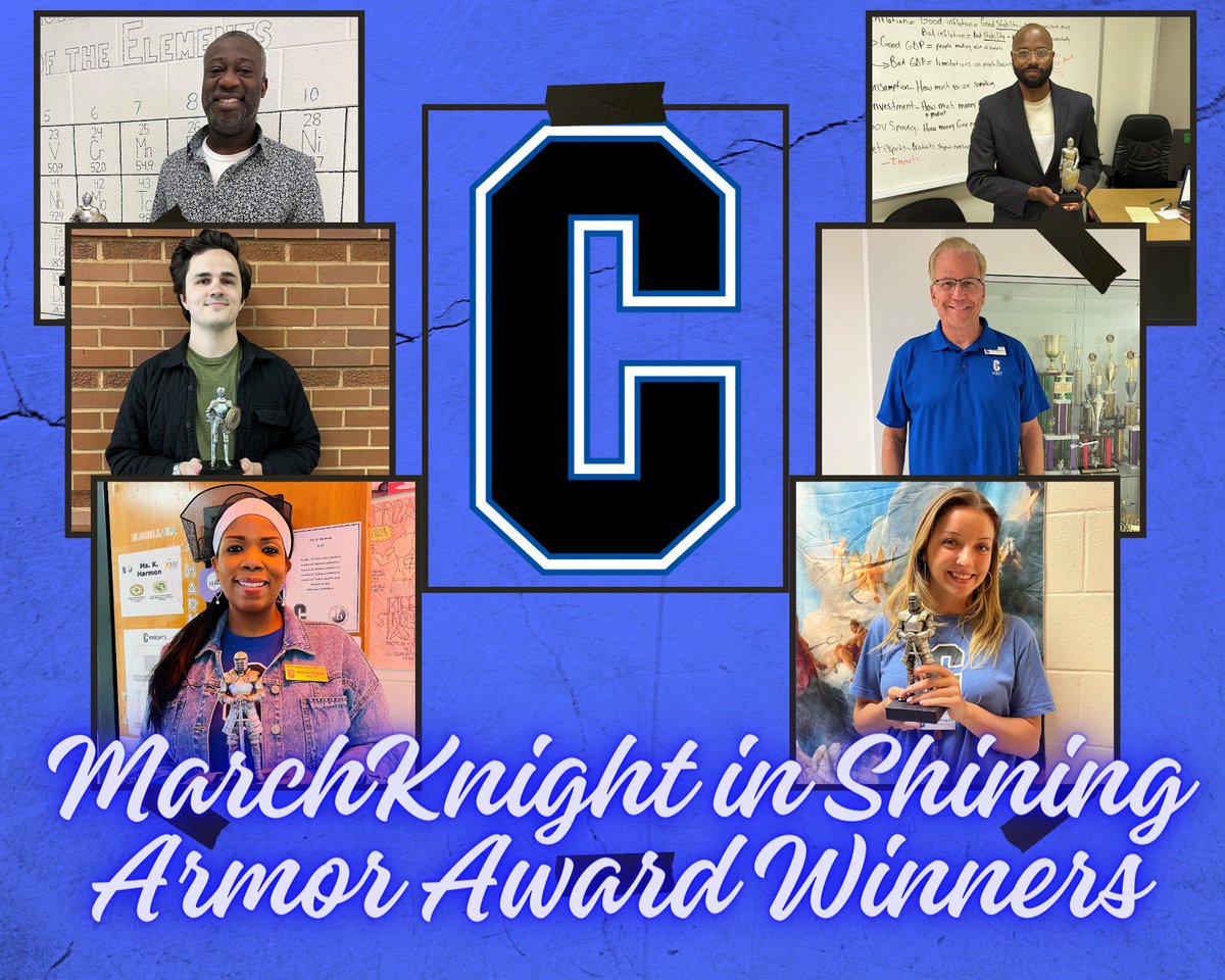 Celebrating awesomeness at Centennial is not hard. March's recipients for work aligned to Relationships & Routines, Tier 1 Instruction, or Interventions include: Dr. M. Wisdom, Mr. MacPherson, Ms. Harmon, Mr. Walker, Mr. W. Wisdom, and Ms. Wingate!