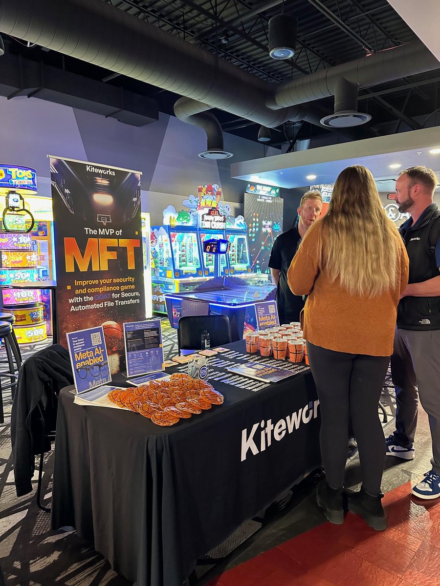 Kiteworks's tweet image. Kiteworks had the honor of sponsoring March Madness last week in Salt Lake City! 🏀 The team enjoyed making connections, bowling, and axe throwing. Thank you, @Compunetbiz, for hosting this fantastic event!

#MarchMadness #KiteworksChannelFirst #ChannelPartners #Partnership