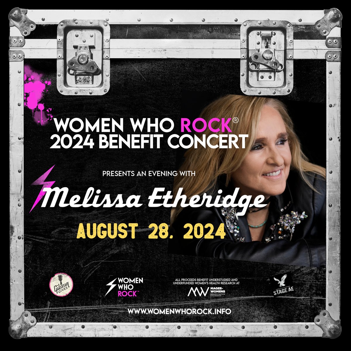 ⚡️@metheridge will headline the 2024 @WomenWhoRockHQ benefit concert presented by Gibson Gives⚡️ Join us at Stage AE in Pittsburgh, PA for an all-ages show on August 28th! 🎫 Tickets On Sale NOW: womenwhorock.info #gibson #gibsongives