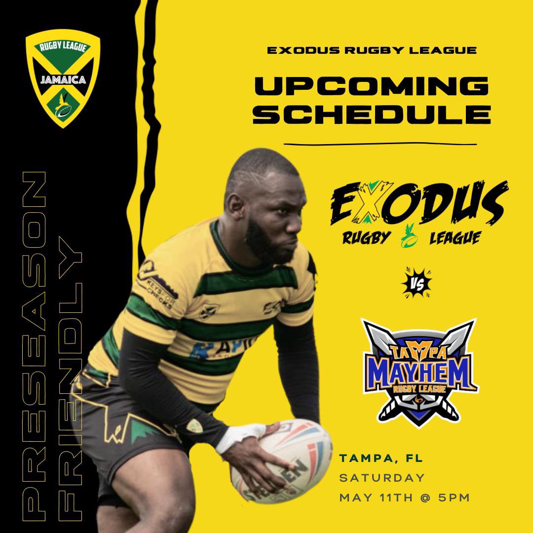 Good luck <a href="/jamaicaexodusrl/">Jamaica Exodus Rugby League</a>