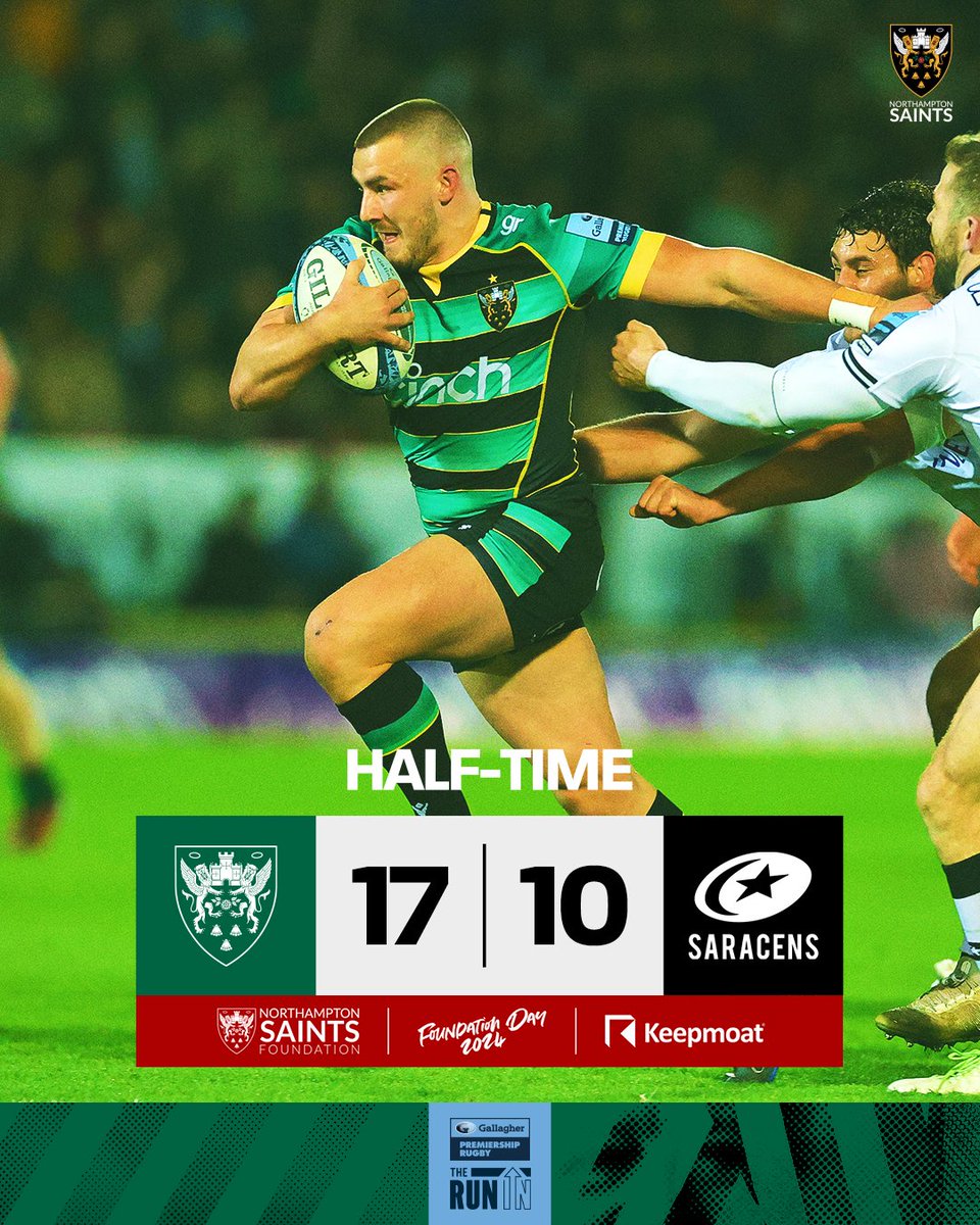 Serious game of rugby going on here. We're up by 7️⃣ at the break. 😇 17 - 10 💫