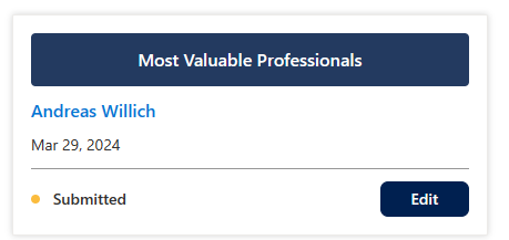 #MVPAward Renewal Application Status: Submitted
Finally!
#MVPBuzz