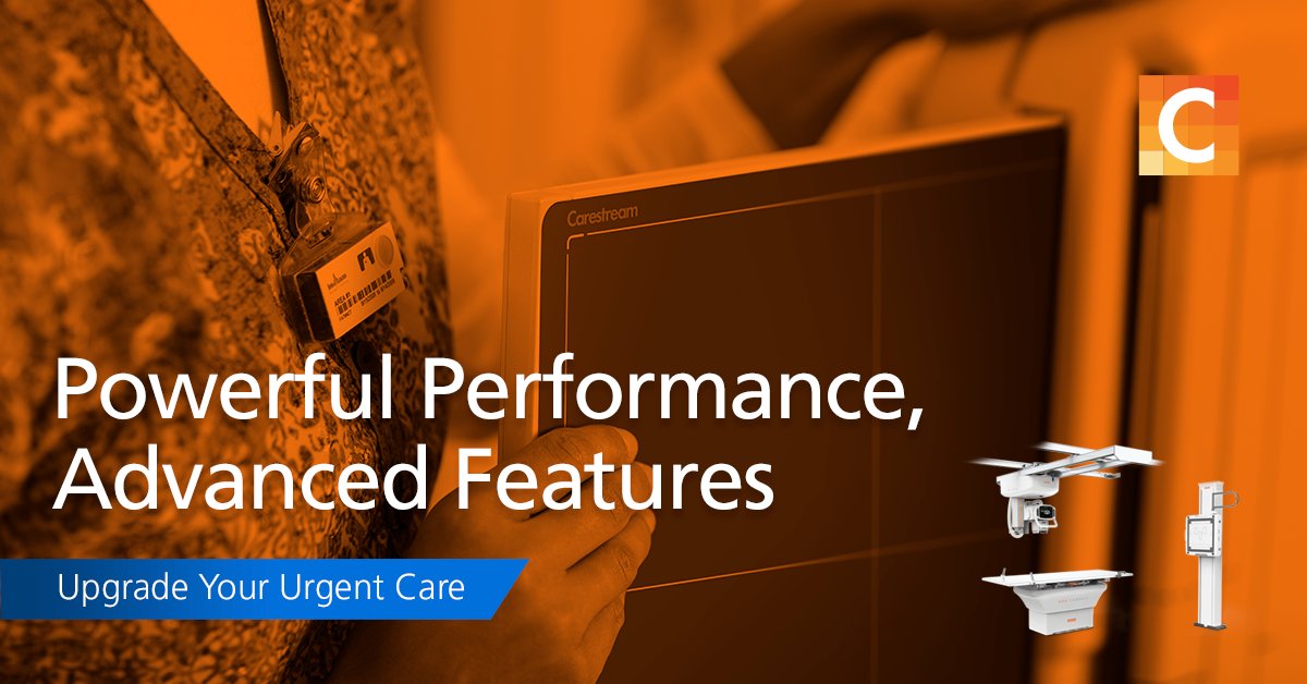 Our solutions help boost the performance of your urgent care facility for more productivity, an enhanced patient experience, and more. Learn about our solutions at bit.ly/3V8xLCj #CarestreamCares #IdeasThatClearlyWork #UrgentCare #DiagnosticImaging