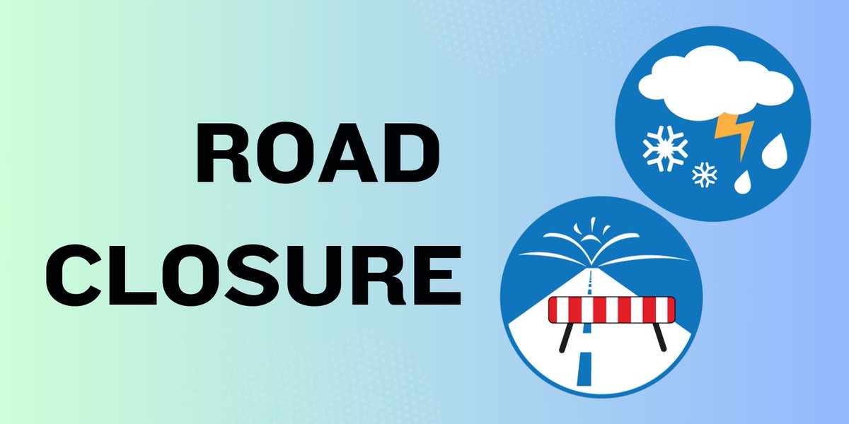 We have another one! O'Connell Drive is closed between between Boone's Road and Bliss Street. Generally, motorists should proceed with caution today. We are under a heavy rain advisory. If you see any issues please call 709-637-1666 and a ticket will be created for follow up.