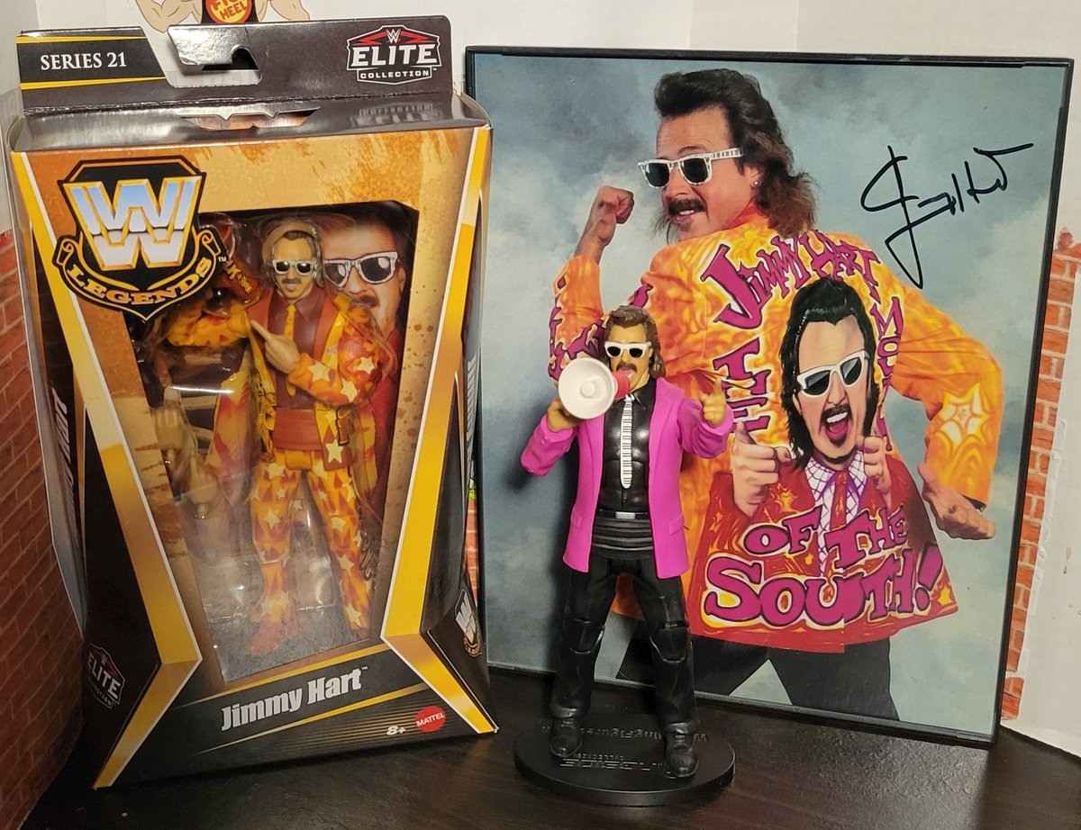 My little @RealJimmyHart collection. #wwe #figlife #legend