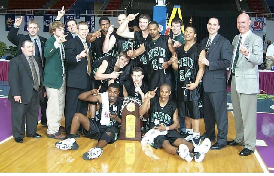 BEST IS THE STANDARD On this day 21 years ago, your Northeastern State Men’s Basketball program reached the pinnacle of NCAA Division II by claiming the 2003 National Championship! #TeamNSU | #RiseHigh