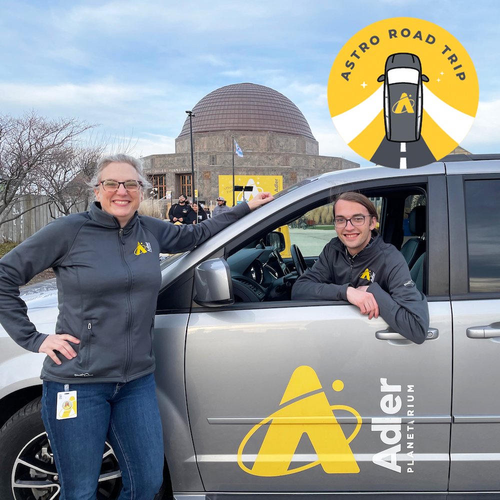 🚗 Astro Road Trip is heading down to Southern Illinois next week! Our astronomy educators will engage guests in a variety of hands-on, eclipse-related activities to get you prepped for the eclipse on 4/8/24! ☀️ See if we're stopping by your city: bit.ly/astro-road-tri…