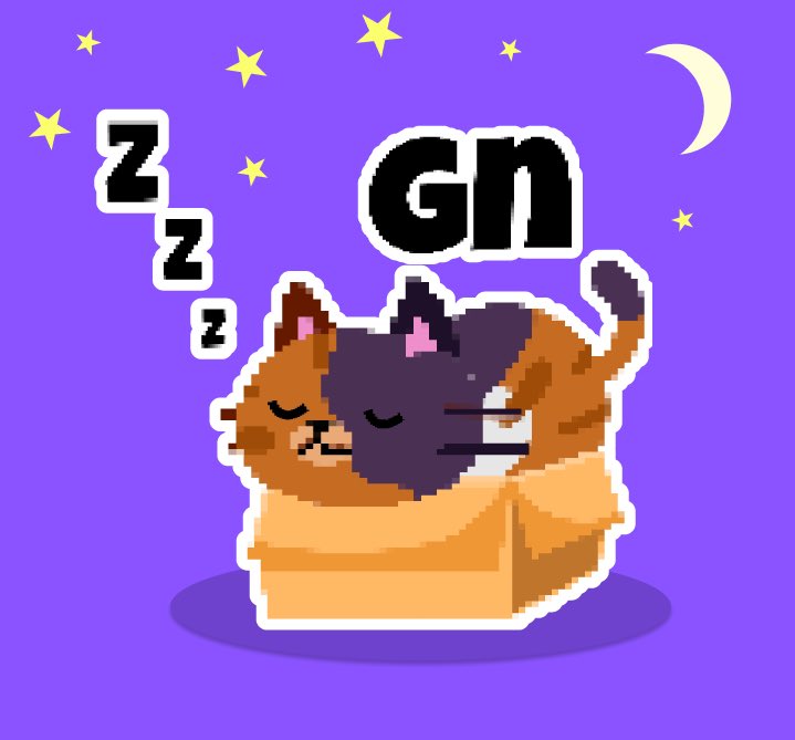CatTownBase's tweet image. 🌙 gn villagers 

feline sleepy💤

#base #builtonbase