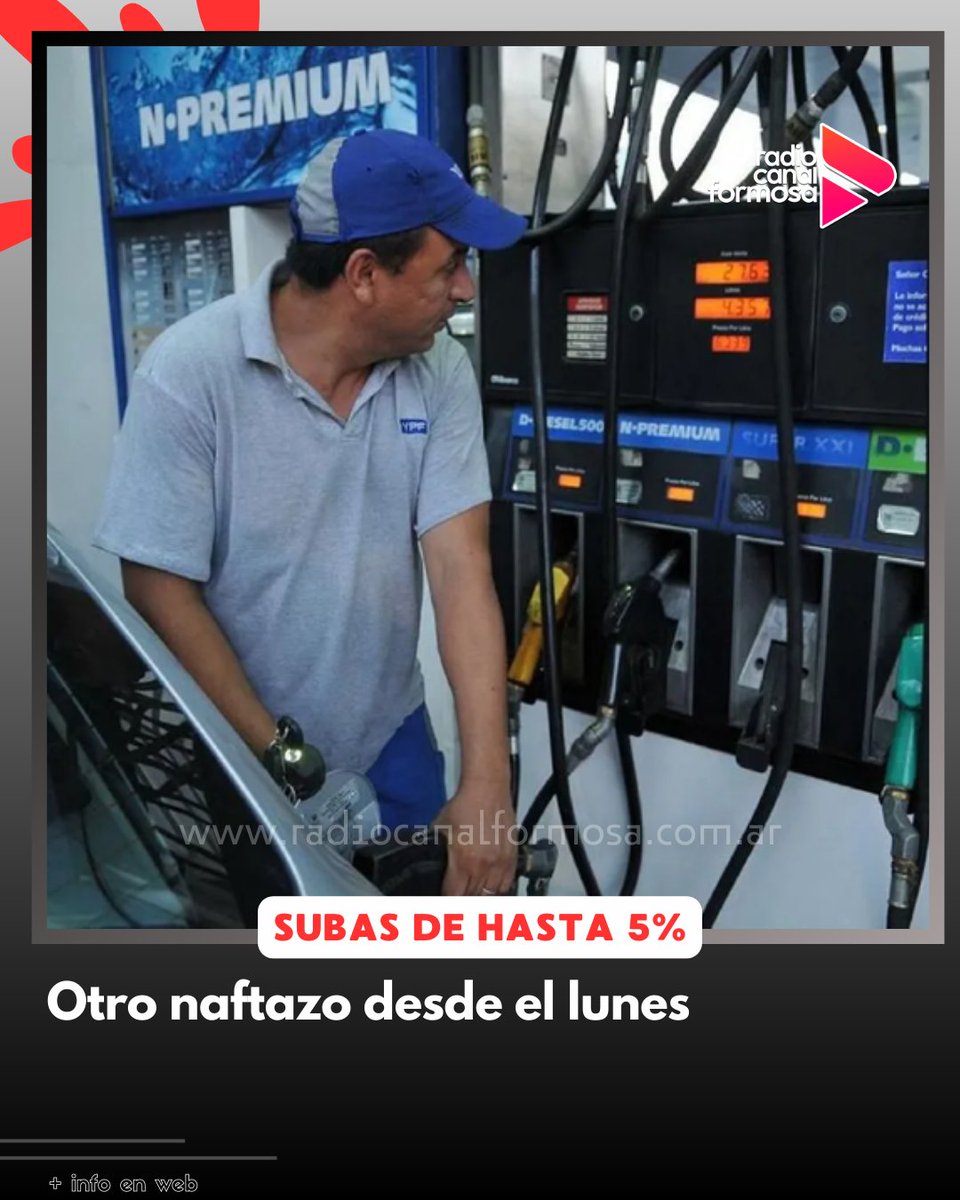 Las subas no paran ⛽️Desde este lunes 1 de abril, los combustibles aumentarán alrededor de un cinco por ciento. De este modo, la nafta súper en la Ciudad de Buenos Aires pasaría a costar alrededor de 840 pesos.