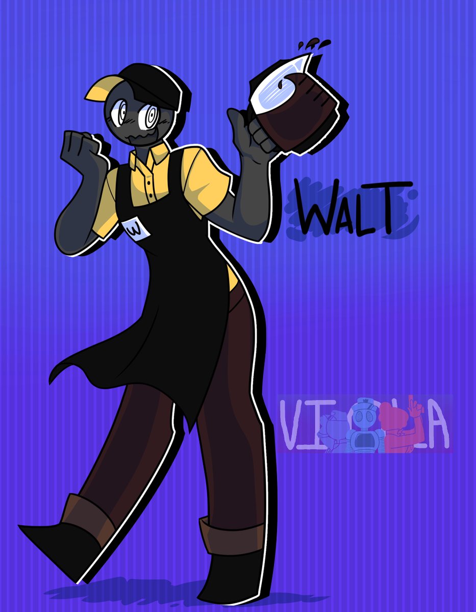 WALT: With an adorable(?) adoring piercing gaze, Walt's enthusiasm for the Canta Star Station is evident. He also makes the best donuts! Check him out at <a href="/ViolaGameVN/">VIOLA</a> ☕️