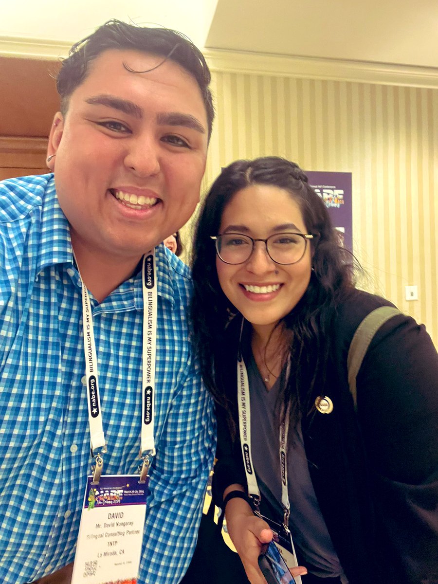 Never miss an opportunity to say hi to David @TNTPBilingual at either TABE or NABE! Siempre un gusto volver a conectar!